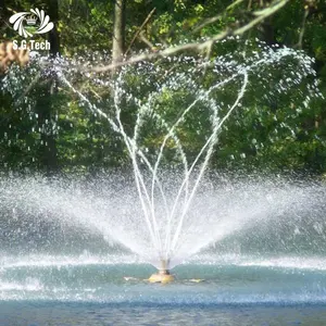 Design popolare ornamenti da giardino giochi d'acqua Mini fontana galleggiante danzante portatile