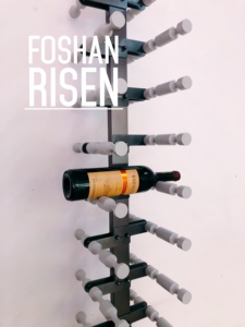 Foshan Modern Stainless Steel Upright with Aluminium Peg Home bar <strong>Wine</strong> Rack Luxury <strong>Wine</strong> <strong>Storage</strong> for Living Room - Product Image 5