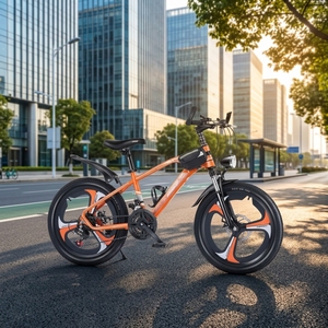 Vélo de montagne pour enfants, suspension avant <span class=keywords><strong>Mag</strong></span> Wheel, frein à double disque, vélo VTT 7 vitesses pour enfants avec phare LED - Product Image 2