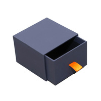 Emballage cadeau en carton écologique personnalisé avec logo, tiroir coulissant, pour bijoux et montres, boîte à boucles d'oreilles, collier, bague