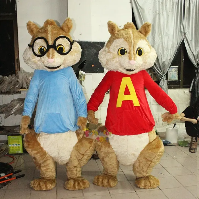 Disfraz de Mascota de ardilla para adulto, disfraz comercial de gran calidad, CE, Chipmunk, en venta