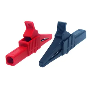 Factory Direct PVC 5 Colors Plastic Heavy Duty Alligator Dolphin Clamp 32A Battery Alligator Clip