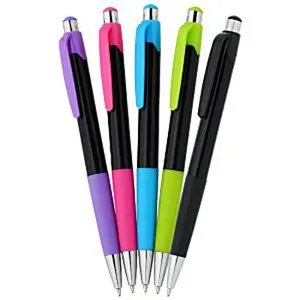 Logo Printed Mardi Gras Pen - Black