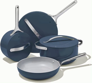 Set di Pentole in Lega di Alluminio con Rivestimento Ceramico Antiaderente, Coperchio in Vetro Temperato, Ecologico, Vendita Diretta dalla Fabbrica - Product Image 1