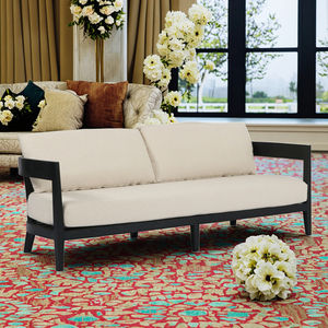 थोक शादी फर्नीचर ठोस लकड़ी फ्रेम टेक लाउंज घटना 2 सीटर सोफे के साथ कुशन - Product Image 3