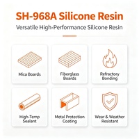 Resin Silikon SH-968A Tahan Panas Isolasi Tinggi Langsung dari Pabrik untuk Pelat Mika Kaku & Perekat Refraktori