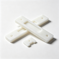 Plaque de protection de porte blanche imprimée en 3D OEM, bande de couverture de loquet, prototype personnalisé, accessoire de serrure de porte, pièce de quincaillerie, décoration de maison et de bâtiment