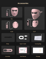 Masque de luminothérapie LED professionnel, masque facial à lumière rouge 630nm 850nm 1072nm, masque de luminothérapie LED 3D