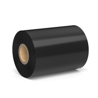 Ruban noir en mélange cire-résine 110 mm x 300 m par rouleau pour étiquettes sur imprimantes thermiques Zebra et fils