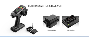 MJX H8H <span class=keywords><strong>V2</strong></span> 1/8 4WD RC Crawler RTR 80A FOC Brushless Sensored 2 Vitesses avec Blocage Différentiel Avant et Arrière Professionnel - Product Image 6