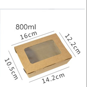 Cajas de Papel Kraft para Exhibición de Alimentos, Diferentes Tamaños, Personalizadas al por Mayor, para Pastelería, Postres, <span class=keywords><strong>Sushi</strong></span> y Gelatina - Product Image 2