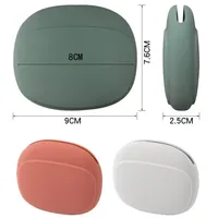 Boîte de rangement en silicone pour outils, câbles de données portables, écouteurs, chargeurs, clés, rouges à lèvres et organiseur de fils de voyage