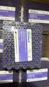 Tabung tes darah EDTA 3ml EDTA.k3 kualitas baik bahan kaca - Product Image 2