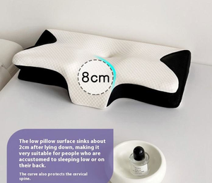 Oreiller en mousse à mémoire de forme avec soutien cervical, design zippé, matière en mousse à mémoire de forme douce et respirante, oreiller ergonomique pour le soutien du cou - Product Image 4
