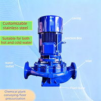 Bomba de Agua Compacta para Tuberías ISG IRG, Alta Presión, Hierro Fundido, Acero Inoxidable SS304, Bomba Vertical OEM para Refrigeración Industrial y Riego de Jardines