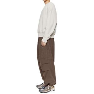 High Quality Custom Outdoor Streetwear <b>Brown</b> Drawstring Cotton Baggy <b>Trousers</b> <b>Mens</b> Parachute <b>Cargo</b> Pants - Product Image 2