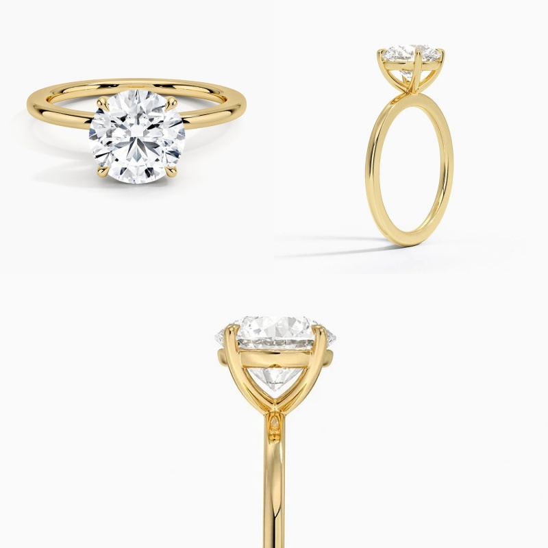 Solitario Brillante Rotondo