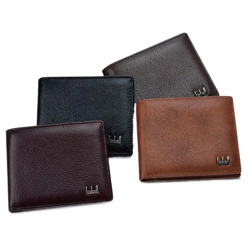 High Quality Directly Sell Genuine Leather Men's Wallet Organize Money And Cards Leather Business Wallets