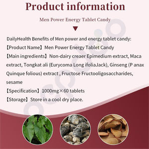 Tabletas Herbales Naturales para Hombres, Marca Privada, Suplemento de Energía y Fertilidad con Apoyo Inmunológico para Adultos - Product Image 2