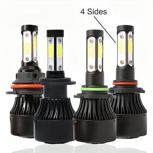 Vente en gros haute lumen 12V 360 Led H4 H7 9005 H15 phare 4 côtés S2 COB Auto voiture phares à LED ampoule lumières pour moto voiture - Product Image 2