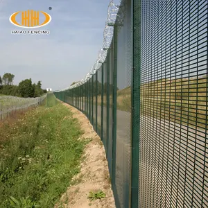 High safety powder coated welded mesh 358 anti climb anti cut fence clearvu high security fencing for south africa