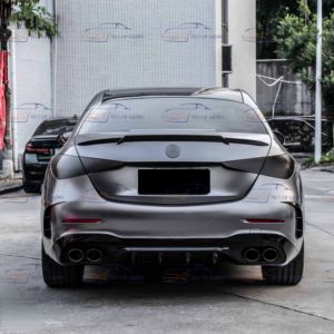 Difusor trasero para Benz W206 <span class=keywords><strong>Clase</strong></span> <span class=keywords><strong>C</strong></span> Facelift C43 AMG tubo de escape trasero difusor de parachoques trasero - Product Image 5
