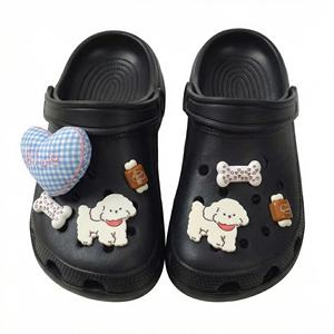 Zuecos Mary Jane de Plataforma Plana Suave Antideslizantes Reciclables de Verano Estilo Coreano con Diseño de Cachorro Dibujado a Lápiz para Mujer - Product Image 3