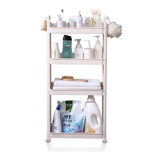 Chariot de rangement sur <span class=keywords><strong>4</strong></span> niveaux Slim, étroit, pour cuisine, salle de bain, organisateur, chariot de cuisine, avec roulettes - Product Image 4