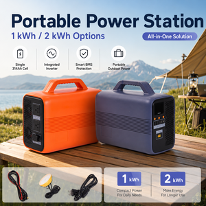 1000Wh 500W Pure Sine Wave Portable <b>Power</b> Station Single Cell Battery Outdoor Camping Solar <b>Power</b> <b>Supply</b> Mini <b>UPS</b> Energy Storage - Product Image 4