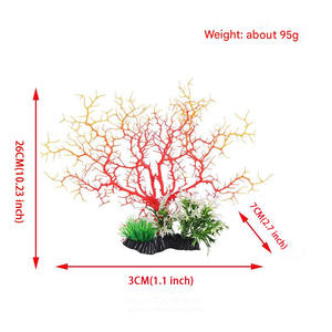 Tangki ikan simulasi tanaman akuatik cabang karang bawah air pemandangan dunia pohon karang palsu - Product Image 2