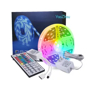 Dải Đèn LED 5M 10M 15M Dải Đèn Led Fita Ruy Băng Mềm RGB 5050 Điều Khiển Từ Xa RGB, Dải Đèn Led Điều Khiển Wifi