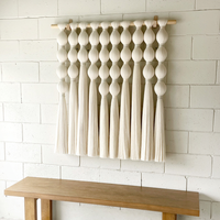 Nordic Style Bohemian Macrame Raumteiler Half Hitch Naturfaser Wandbehang für Wohnzimmer Geburtstags geschenk Idee