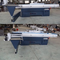 Scie à panneau coulissant de précision mdf, machine de découpe du bois, utilisée pour le travail du bois, v