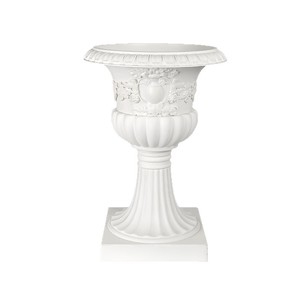 Maceta Redonda Grande de Plástico, Estilo Romano Europeo Vintage, de Tallo Alto y Borde Ancho, Resistente y Duradera - Product Image 5