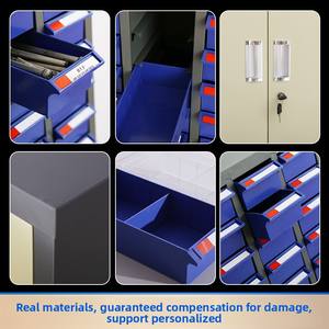 맞춤형 강철 금속 서랍 도구 캐비닛 OEM/ODM 48 서랍 녹 방지 모듈 형 전자 부품 보관 작업장 사용 - Product Image 5
