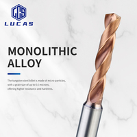 Outils Lucas, fraises 3D en acier au tungstène, revêtement AlTin, 2 cannelures, fraises de fraisage OEM/ODM pour machines-outils CNC
