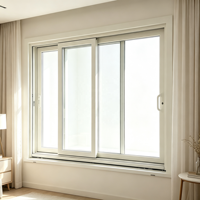 Fenêtre coulissante en PVC à montage et démontage simples, pour maison conteneur temporaire, installation portable