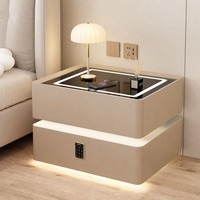 Vente en gros de tables de chevet modernes en bois massif avec 3 tiroirs, meubles de chambre à coucher multifonctionnels de luxe pour usage hôtelier