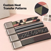 Ceinture tactique en polyester tissé avec attaches en alliage personnalisées, ceinture de sécurité en toile imprimée par transfert thermique pour entraînement extérieur, pour hommes, 120 cm