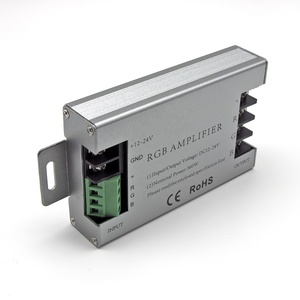 GLS-AMF-CX hot chất lượng cao DC12-24V 360 Wát nhôm trường hợp <span class=keywords><strong>RGB</strong></span> khuếch đại 10A 3 kênh điều khiển cho LED Strip chiếu sáng giáng sinh - Product Image 1