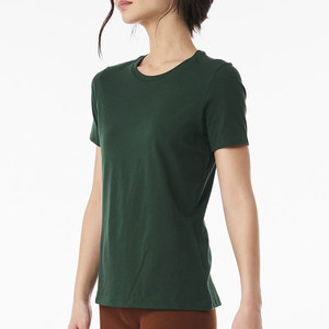 Wholesale Lightweight Quick Dry Women T <b>Shirts</b> 100%<b>Polyester</b> O Neck Customized Logo New Design Solid Color And Size For Hot Sale - Product Image 3