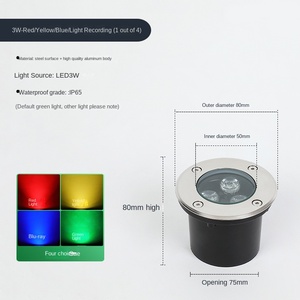 Outdoor Hotel Pathway <b>Lights</b> IP68 Waterproof RGB <b>LED</b> <b>Remote</b>/App Control Aluminum Alloy Construction AC 85-265V for Garden Patio - Product Image 4