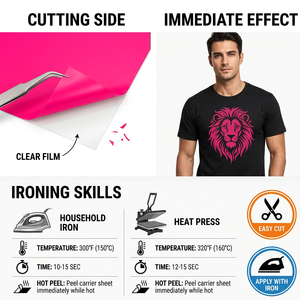 Vinyle thermocollant HONGCAI en gros, <span class=keywords><strong>meilleur</strong></span> papier thermocollant pour <span class=keywords><strong>Cricut</strong></span>, film fluorescent haute visibilité, HTV <span class=keywords><strong>Cricut</strong></span> - Product Image 5