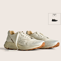 Chaussures pour hommes personnalisées, vintage, en cuir véritable, semelle épaisse, légères, respirantes, chaussures de course décontractées, baskets