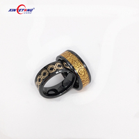 Bague intelligente en céramique étanche RFID NFC réinscriptible, diamètre 50 mm, bague portable pour paiement et contrôle d'accès