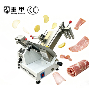 Trancheuse à viande congelée électrique en acier inoxydable de 10 pouces pour boucheries et cuisines - Product Image 1