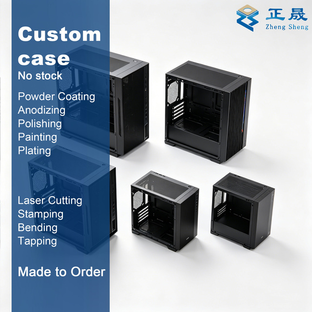 Custom Aluminum Steel Chassis OEM Factory AI Edge Server Enclosure ATX E-ATX GPU NVMe Paid Design CAD STEP Made to Order