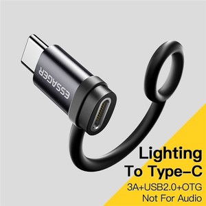 <span class=keywords><strong>ESSAGER</strong></span> iP ตัวแปลงหญิงเป็นชายประเภท C อะแดปเตอร์อลูมิเนียมอัลลอยด์ขนาดเล็ก OTG - Product Image 3
