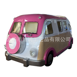 Food Truck Personnalisé Style Bus avec Machine à Glace Soft, 4 Roues, Acier Inoxydable, Vintage Classique, Utilisation Extérieure - Product Image 2