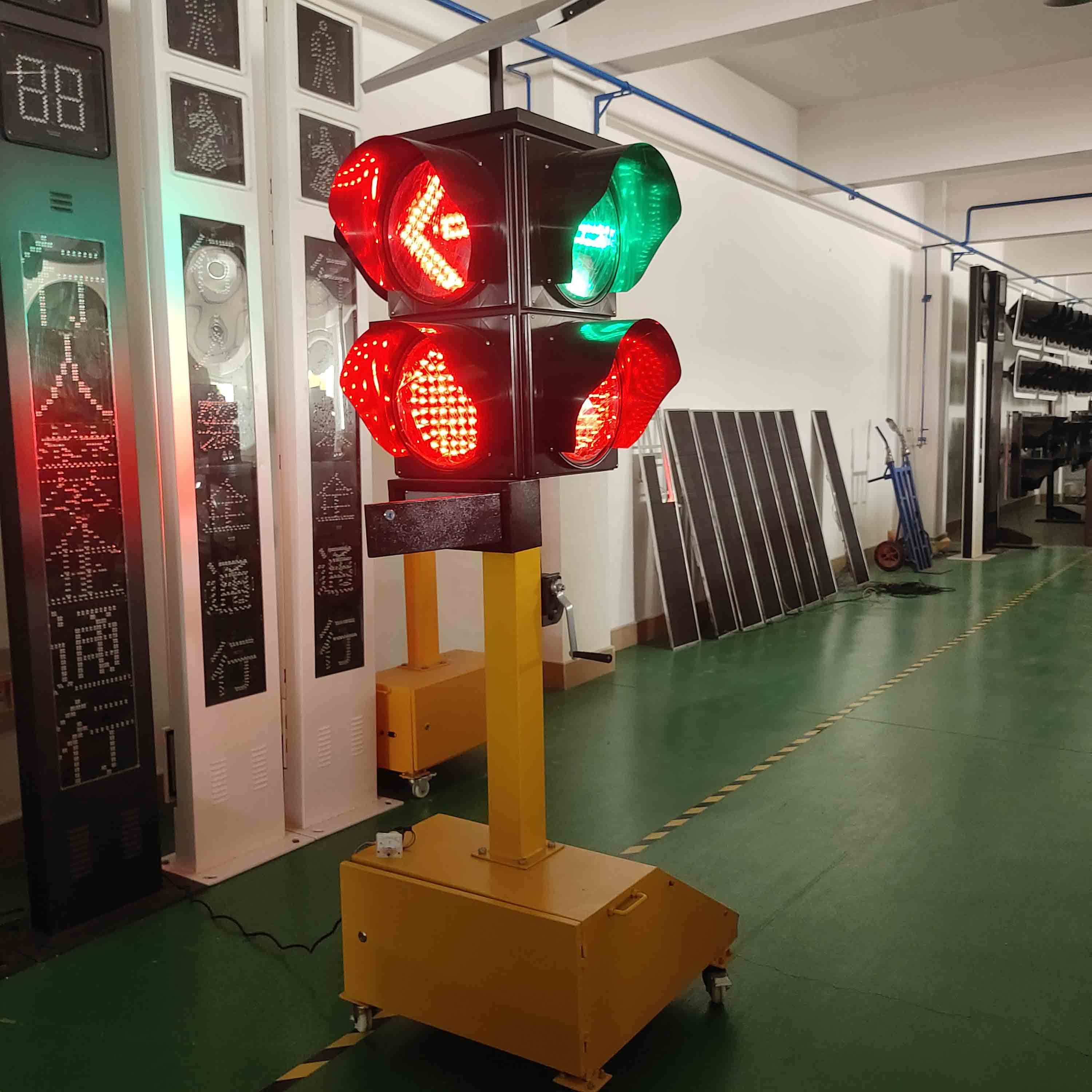 300 мм мобильный Солнечный сигнальный фонарь для предупреждения о безопасности светодиодный сигнальный фонарь на солнечной батарее